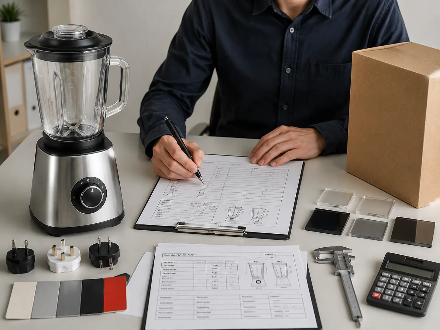 Blender specification and packaging confirmation workspace