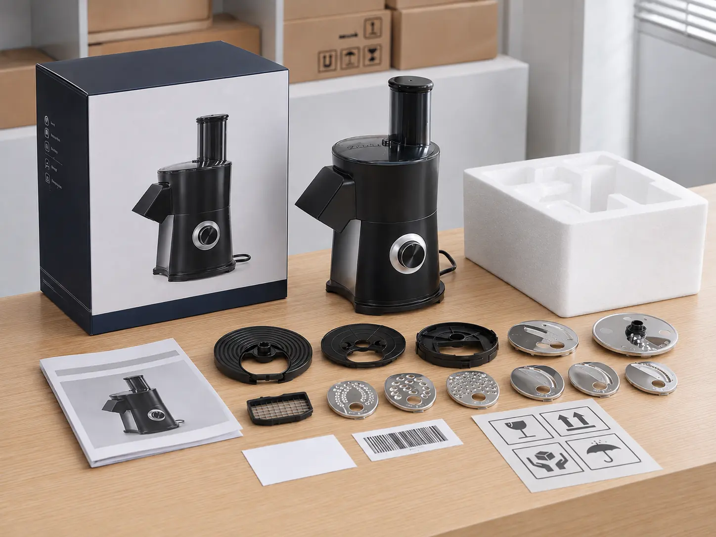Private label retail packaging, manual, label and accessory presentation