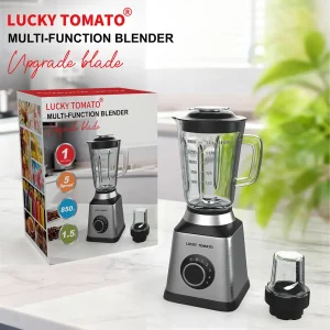 1.5L Glass Jug Blender With Grinder And Five Speed Control