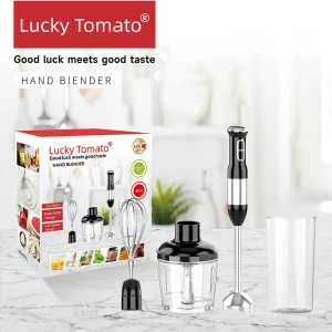 4 In 1 Hand Blender With Chopper Whisk And Beaker