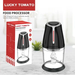 400W Black Mini Chopper With Transparent Bowl