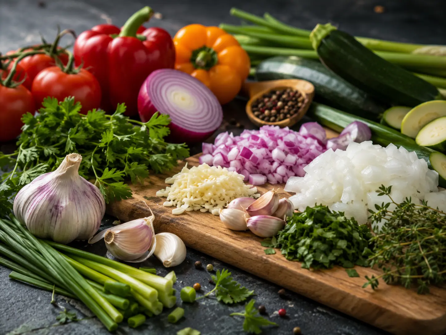 Vegetable food chopper for onions and garlic