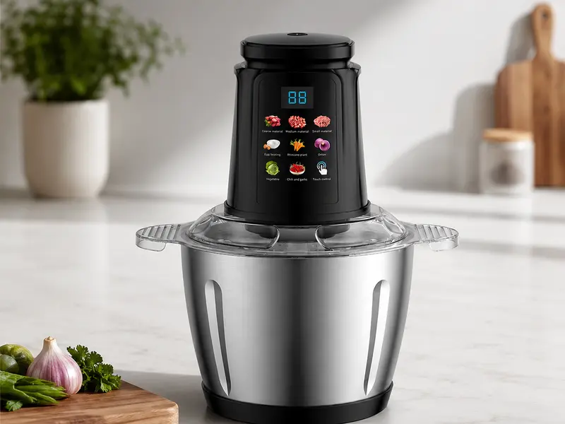 Stainless steel bowl food chopper
