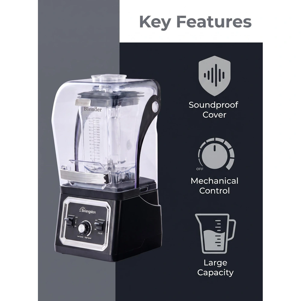BL98536 2000W 2L blender key features infographic