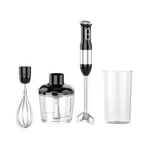 HB-01/02 Series 800W 0.6-1.0L immersion blender with whisk, chopper bowl and beaker attachments