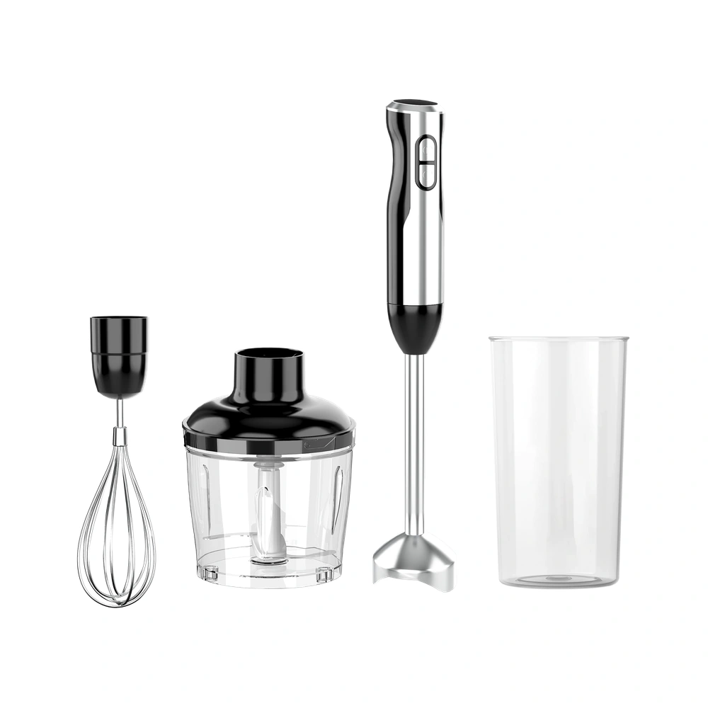 HB-A1/A2 Series 800W 0.6-1.0L immersion blender with whisk, chopper bowl and beaker attachments