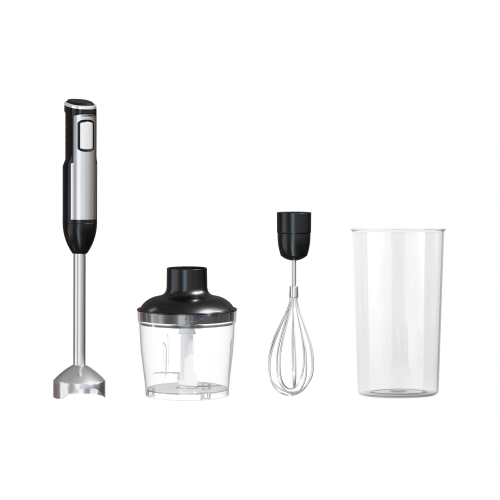 HB-C1/C2 Series 800W 0.6-1.0L immersion blender with whisk, chopper bowl and beaker attachments