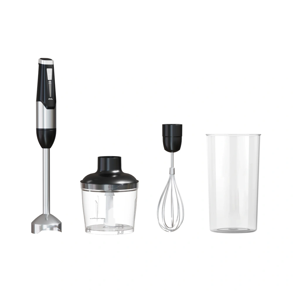 HB-D1/D2 Series 800W 0.6-1.0L immersion blender with whisk, chopper bowl and beaker attachments