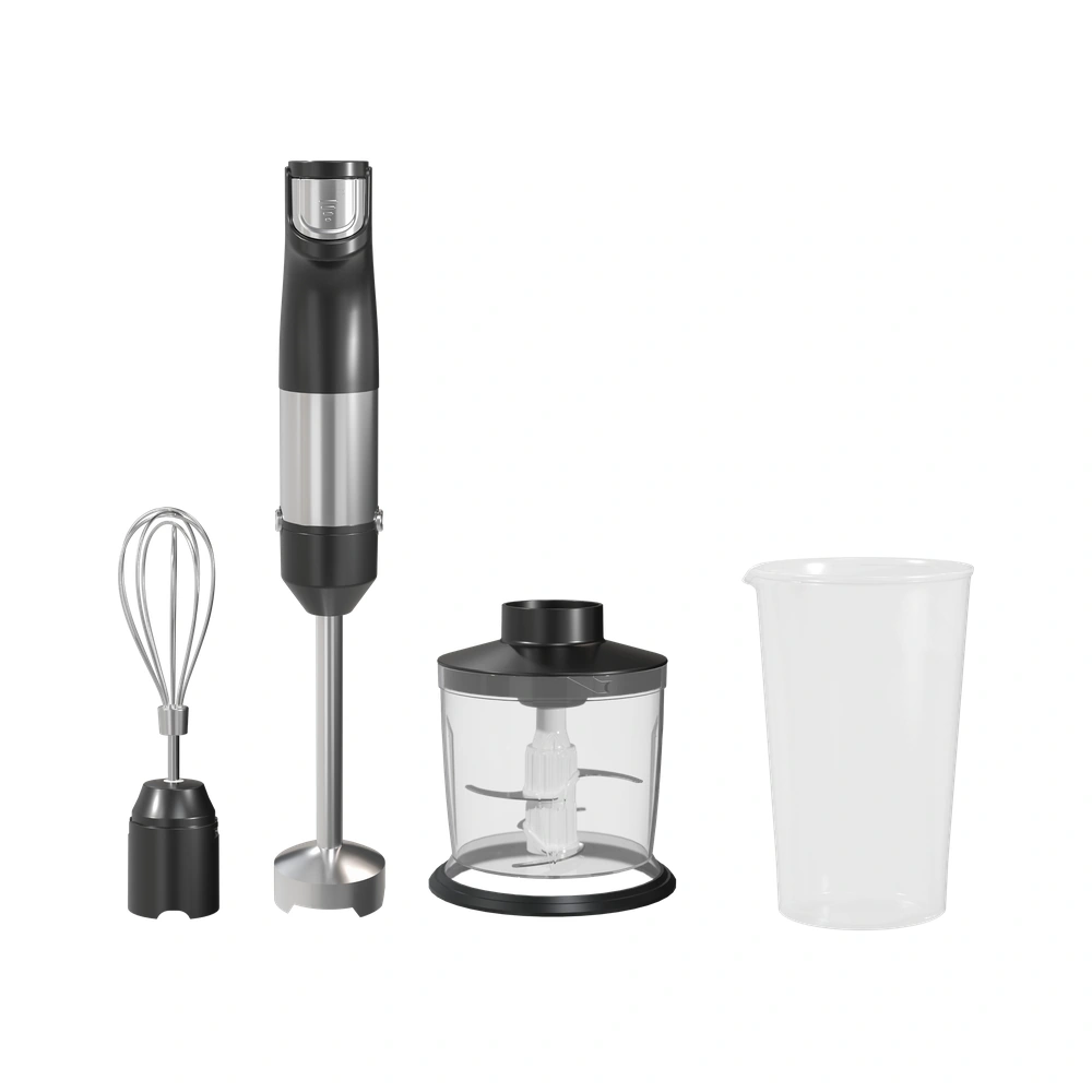HB1362 800W 0.6-1.0L immersion blender with whisk, chopper bowl and beaker attachments