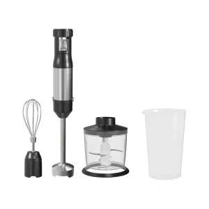 HB1363 800W 0.6-1.0L immersion blender with whisk, chopper bowl and beaker attachments