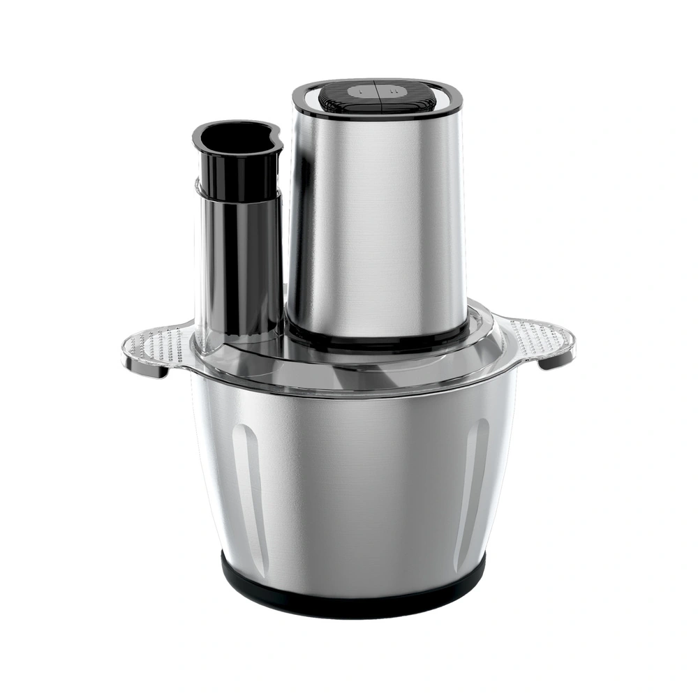 HX Series 400W/500W 3L/5L meat chopper with a stainless steel bowl, angled product view