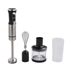JK811 800W 0.6-1.0L immersion blender with whisk, chopper bowl and beaker attachments