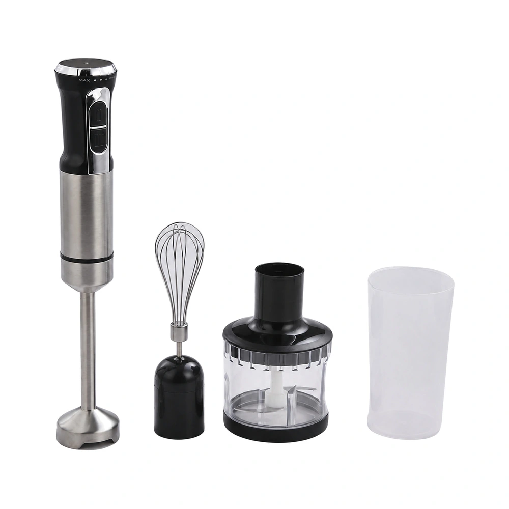 JK811 800W 0.6-1.0L immersion blender with whisk, chopper bowl and beaker attachments