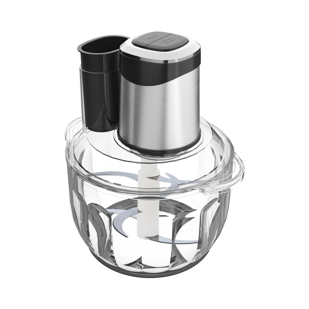 KD-A Series 400W/500W 3L/5L meat chopper with a glass bowl, front product view