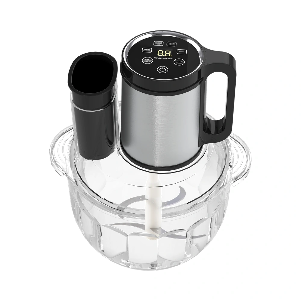 MB-A1-A4 Series 400W/500W 3L/5L meat chopper with a glass bowl, front product view