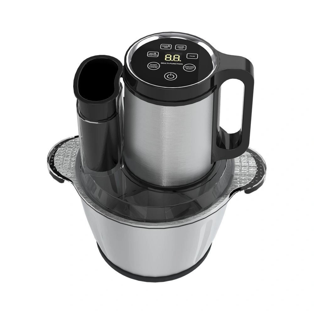 MB-A1-A4 Series 400W/500W 3L/5L meat chopper with a stainless steel bowl, angled product view