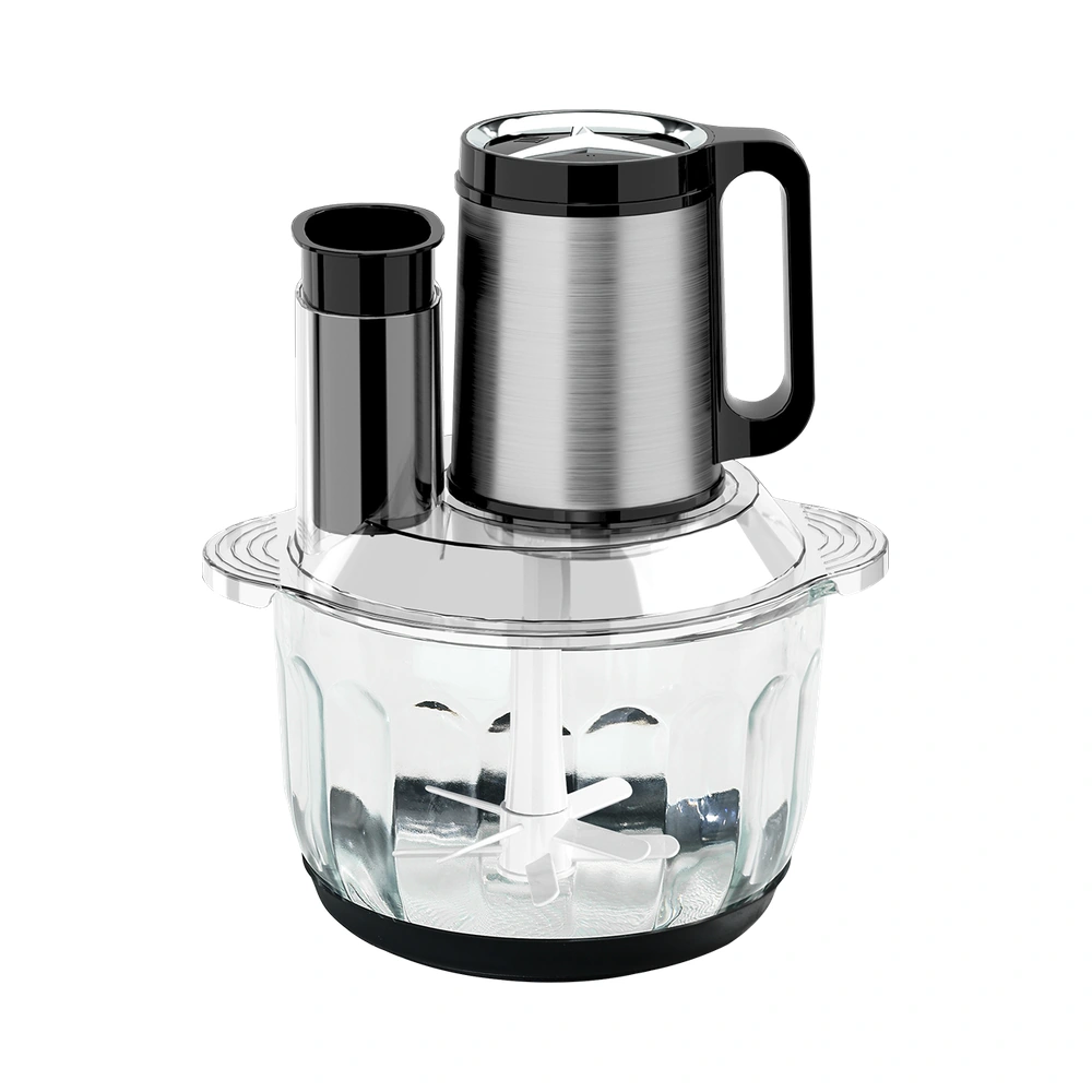 MB-A5-A8 Series 400W/500W 3L/5L meat chopper with a glass bowl, front product view