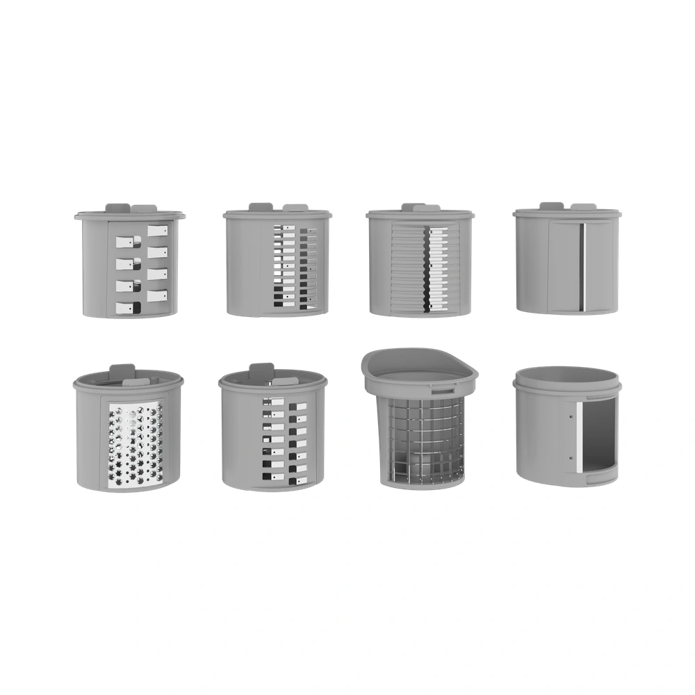 SM2261 150W salad maker with the slicing, shredding and grating cone set
