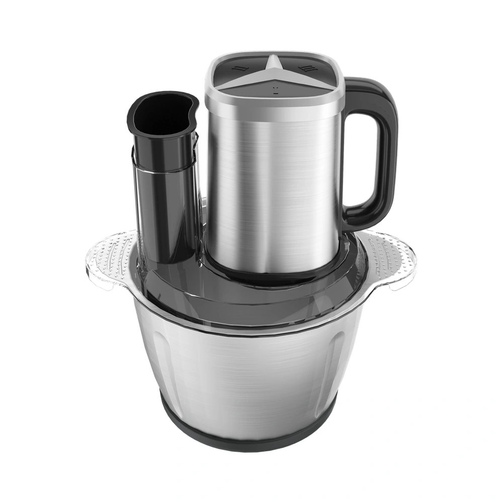 VT-A Series 400W/500W 3L/5L meat chopper with a stainless steel bowl, angled product view