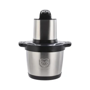 A0278G 8L food chopper, front view with stainless steel bowl