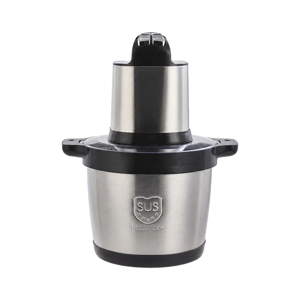 A0278G 8L food chopper, front view with stainless steel bowl
