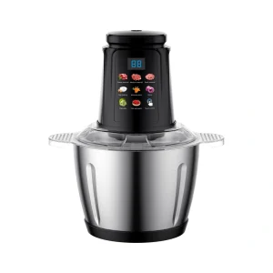 JG-01 3L food chopper with stainless steel bowl, complete product view