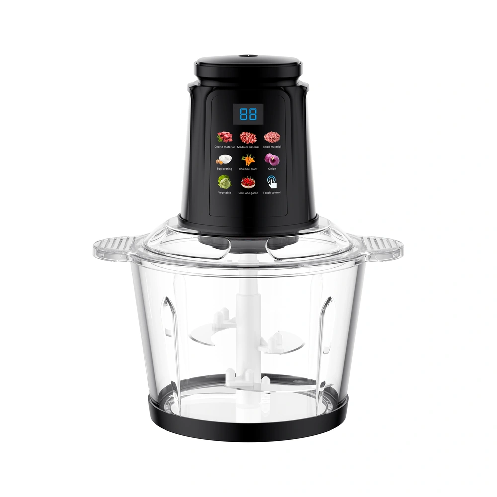 JG-03 3L food chopper with glass bowl, complete product view