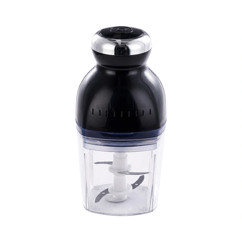 jp05 0.7L baby food maker with black motor, clear PET cup and cutting blades, alternate product view
