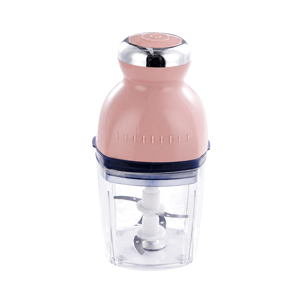 jp05 0.7L baby food maker with pink motor, clear PET cup and cutting blades