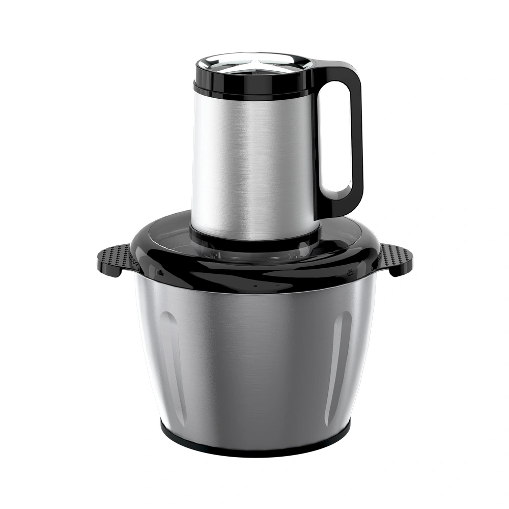 MB-C1 3L food chopper with stainless steel bowl, complete product view