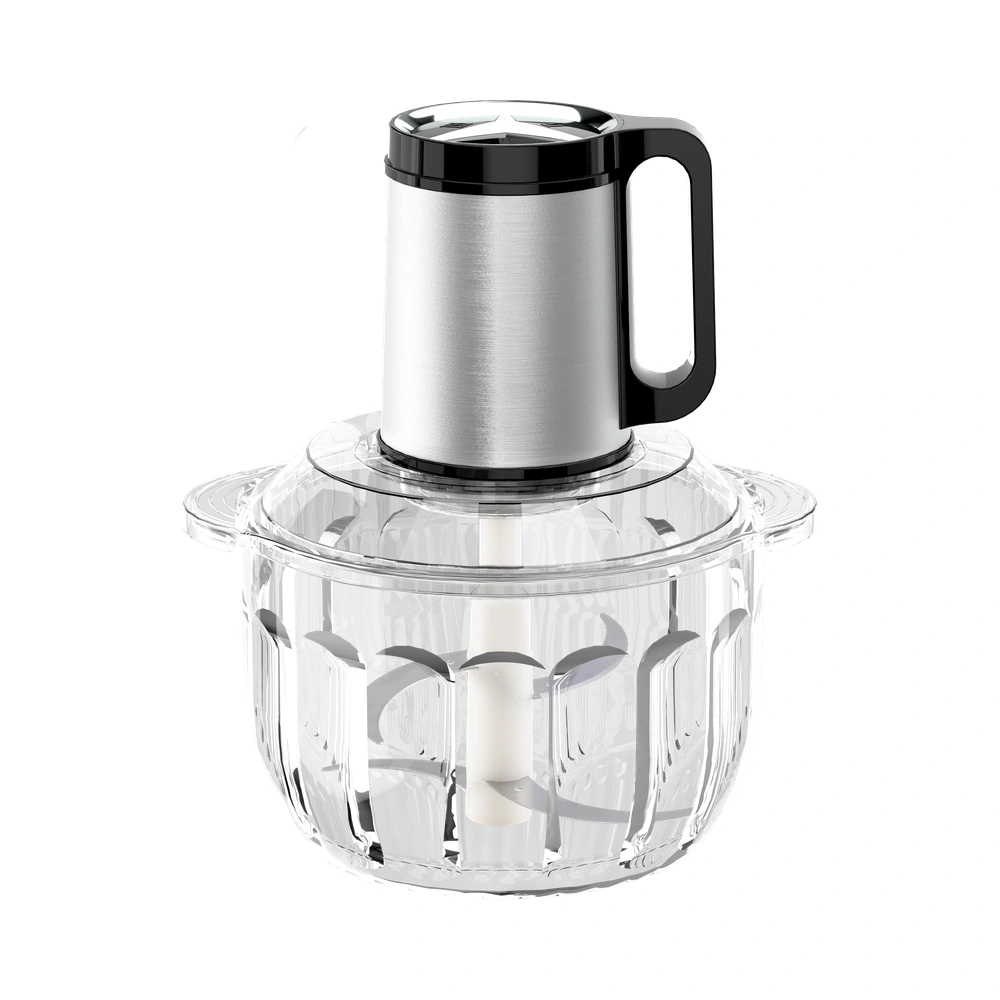 MB-C4 5L food chopper with glass bowl, complete product view