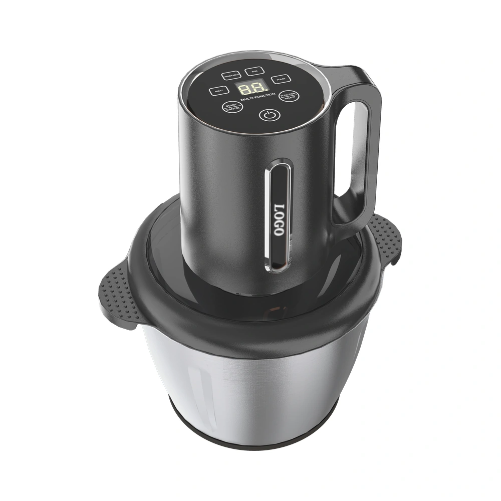 MB-X1 3L food chopper with stainless steel bowl, complete product view
