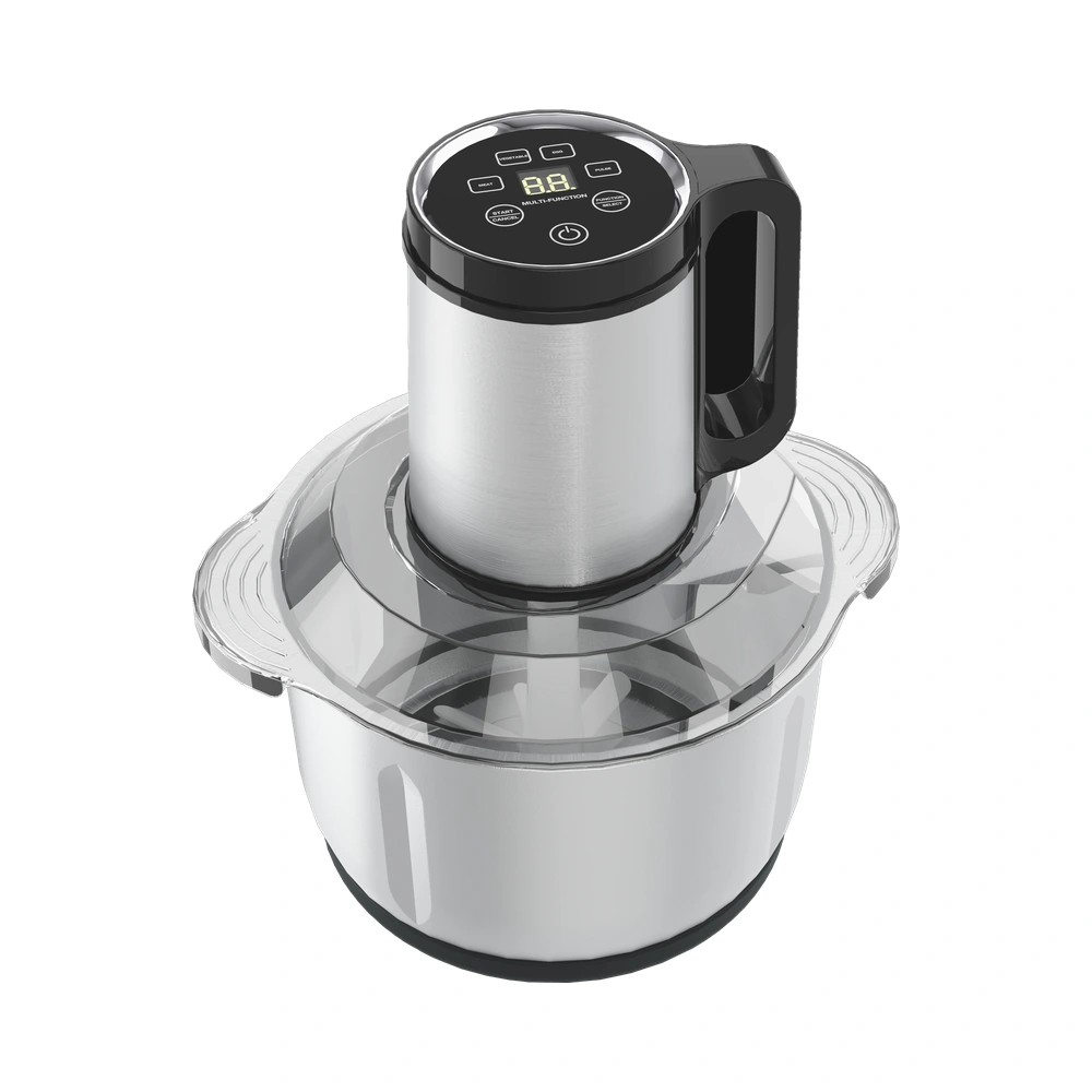 MB-X2 5L food chopper with stainless steel bowl, complete product view