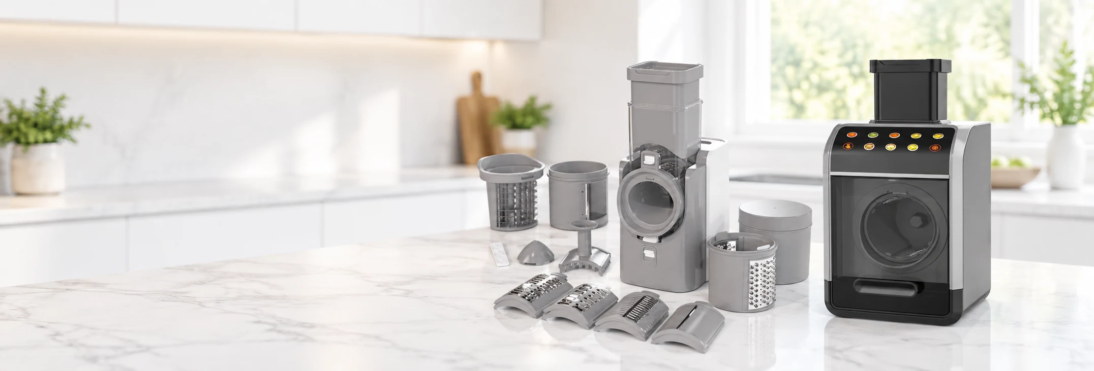 Electric salad maker and vegetable preparation appliances for global buyers