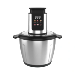 SD-01 3L food chopper with stainless steel bowl, complete product view