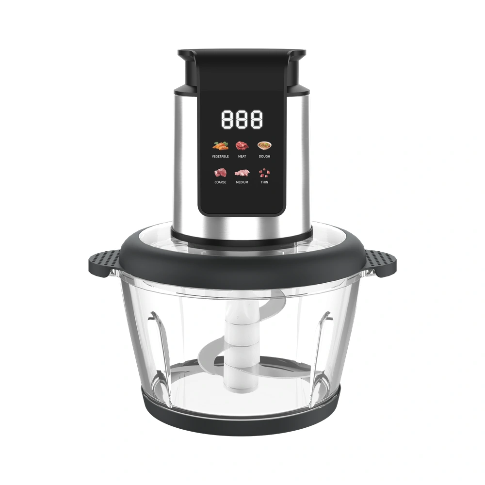 SD-04 2L food chopper with glass bowl, complete product view