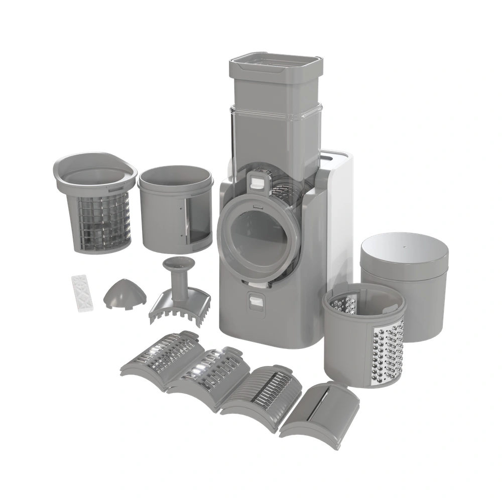 SLJ-04 gray salad maker with included accessory set