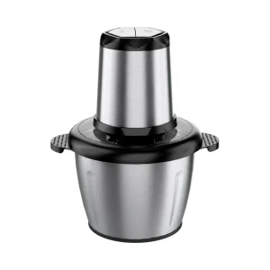 SM-01 3L food chopper with stainless steel bowl, complete product view