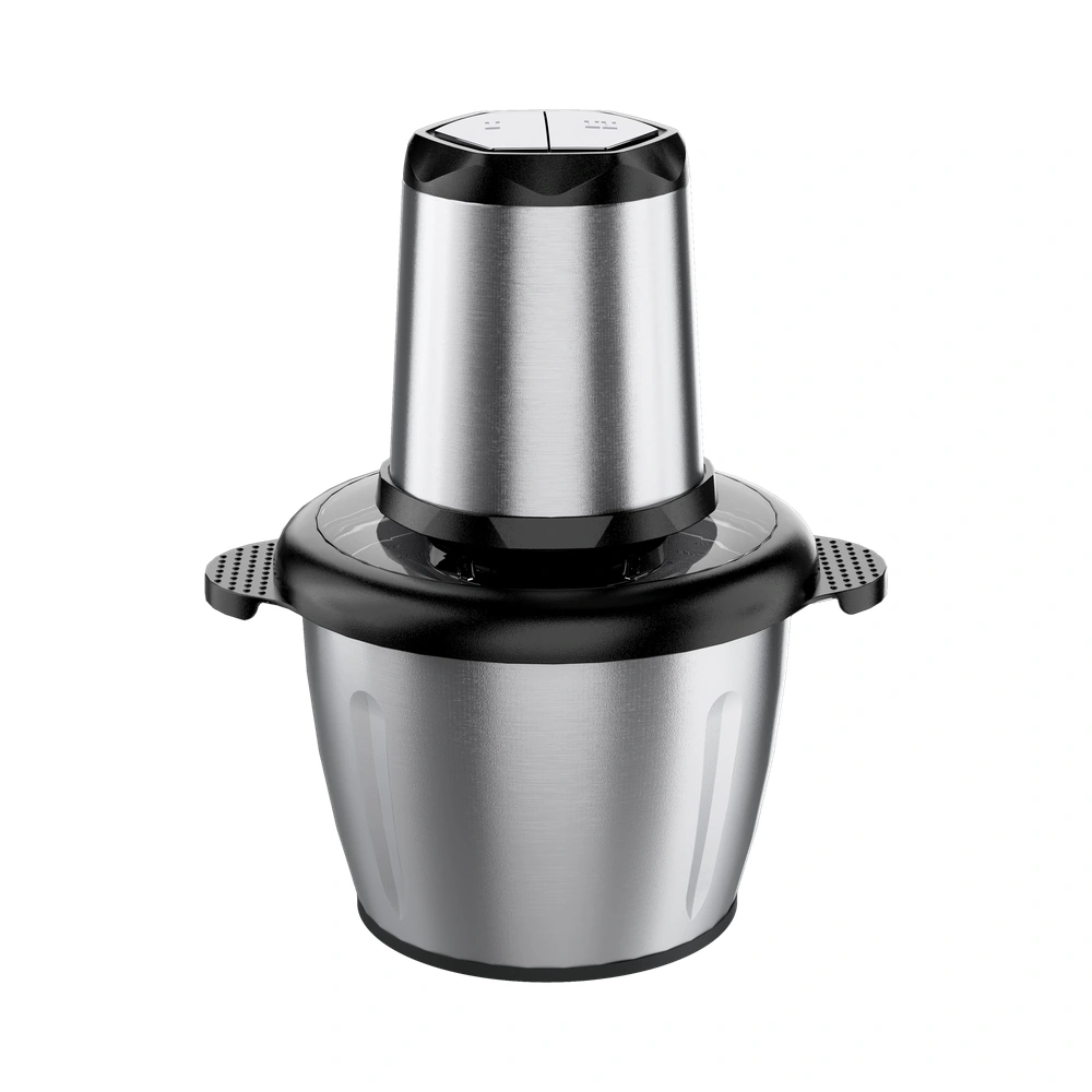 SM-01 3L food chopper with stainless steel bowl, complete product view