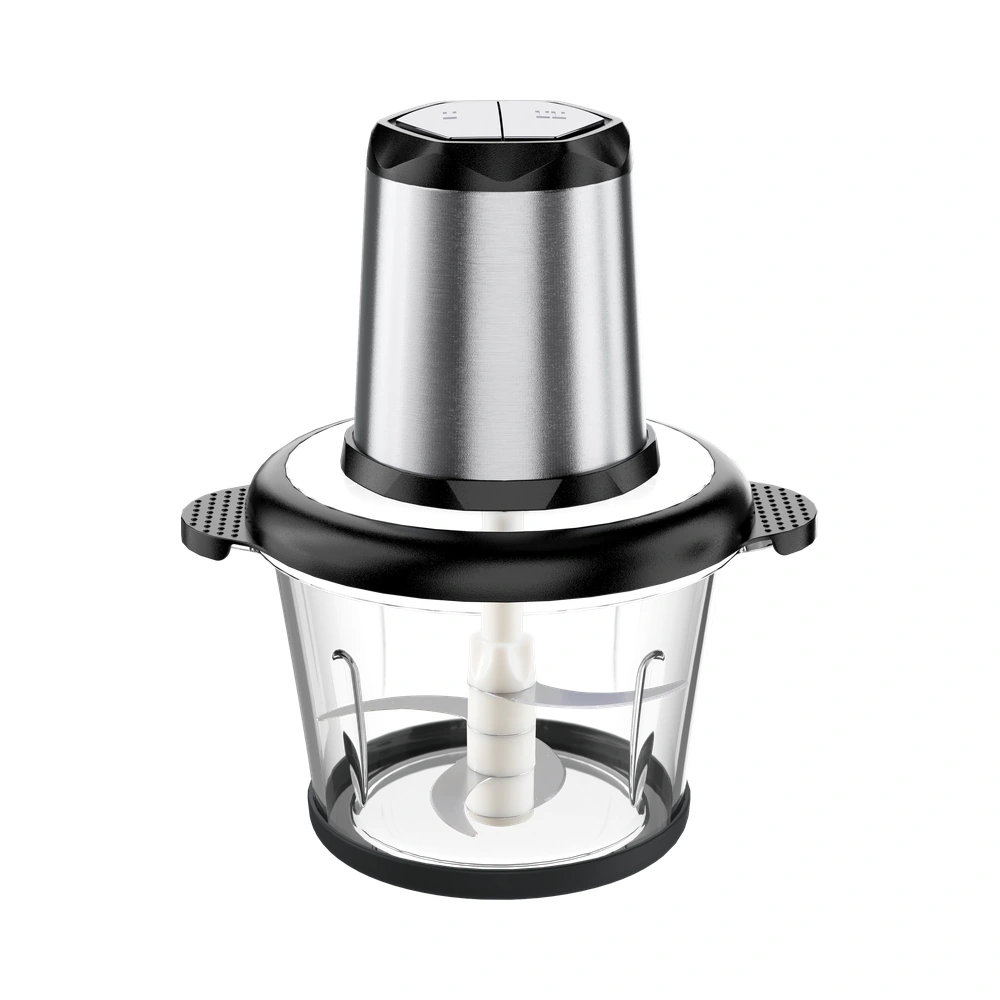 SM-03 3L food chopper with glass bowl, complete product view