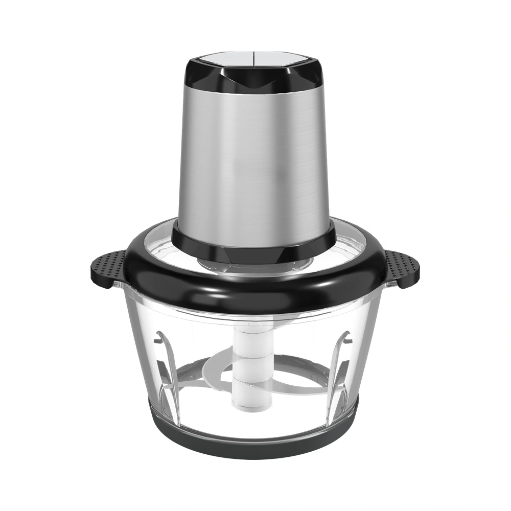 SM-04 2L food chopper with glass bowl, complete product view