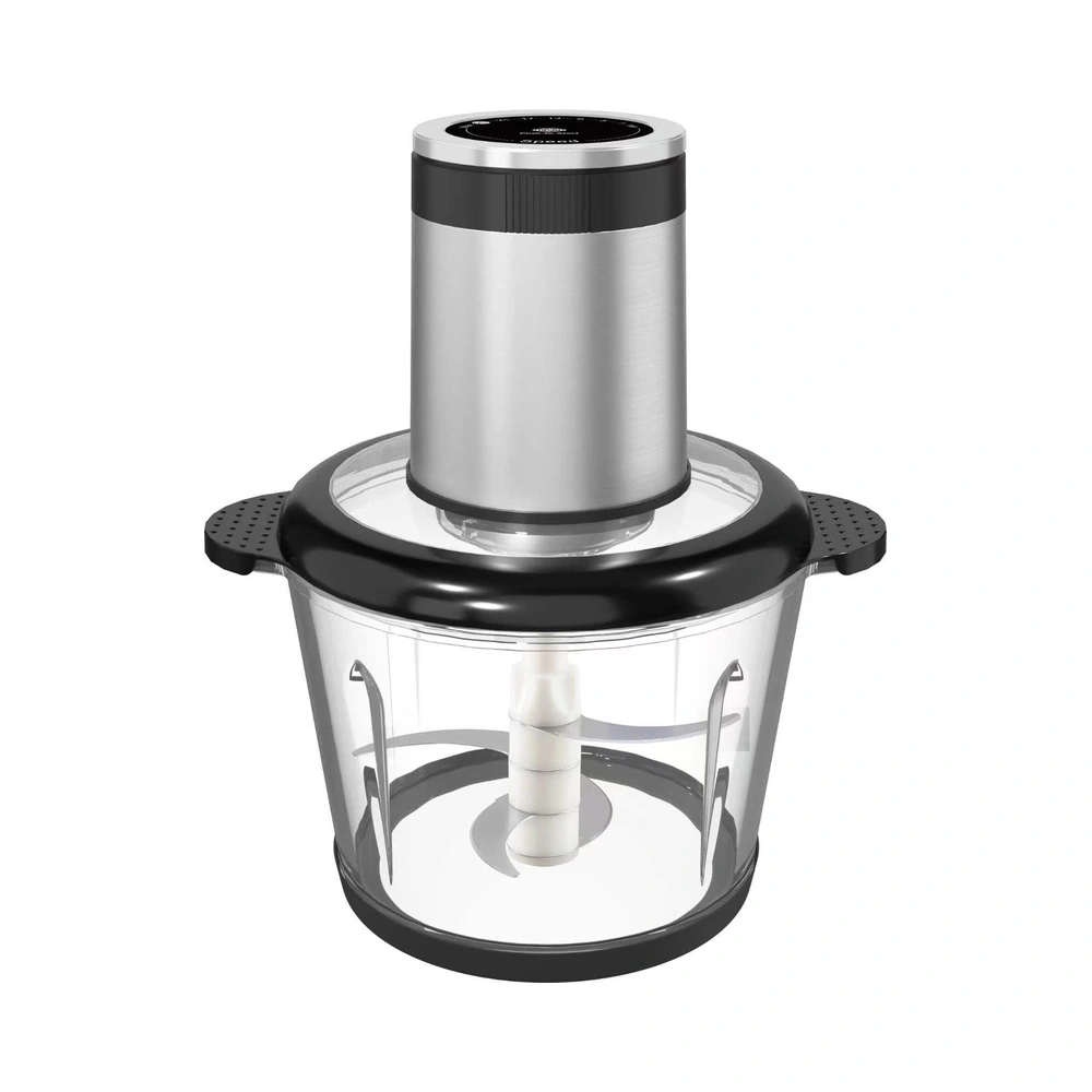 TS-05 3L food chopper with glass bowl, complete product view