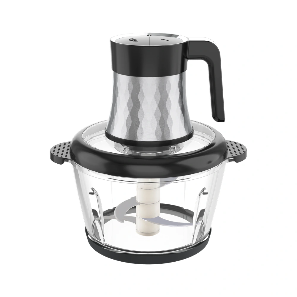 WH-03 3L food chopper with glass bowl, complete product view